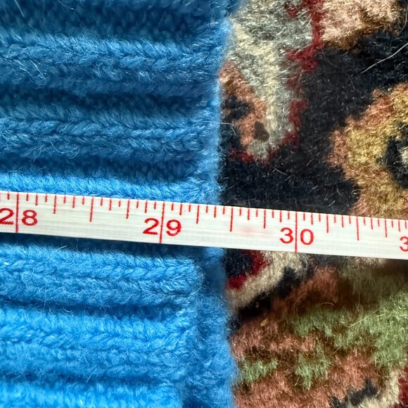 J. Crew Stretch Cable Knit Cardigan Cerulean Blue - Picture 11 of 14